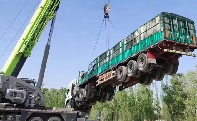 长乐区道路脱困救援案例